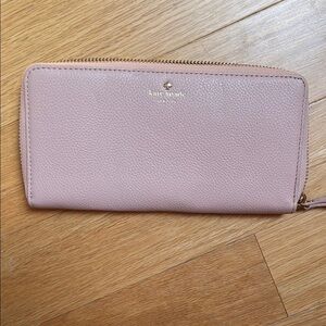 Kate Spade Blush Pink Zip Wallet